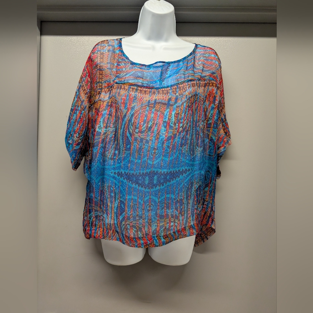 Gypsy 05 Colorful Abstract Blouse Bohemian